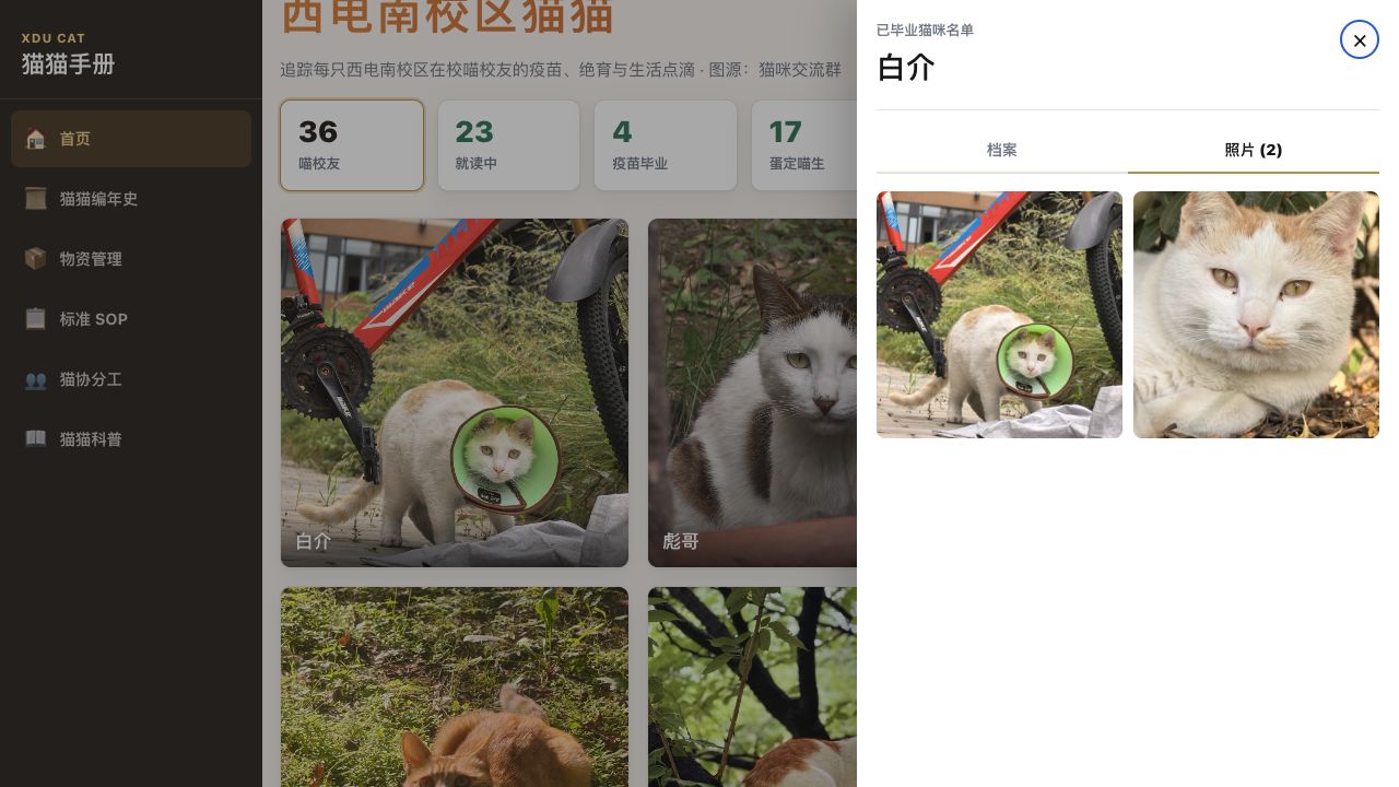 猫猫手册 v0.3.0 猫咪照片标签状态