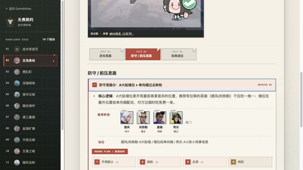 游戏笔记 v0.3.0 展开的防守战术卡片