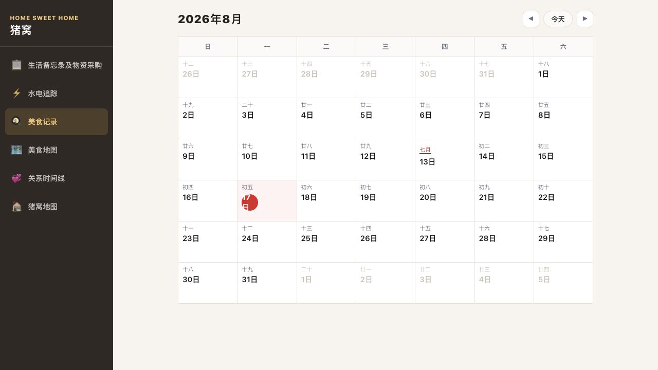 猪窝 v0.6.1 UI 重建截图